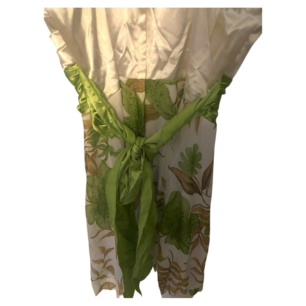 Xtraordinary Cream Camisole Dress with Bustier Pleated Design - Picture 4 of 8